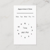 高級な獣医アポイントメント名刺 名刺 (裏面)