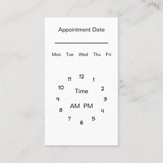 高級な獣医アポイントメント名刺 名刺 (裏面)