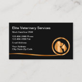 高級な獣医アポイントメント名刺 名刺 (正面)