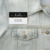 高級な空想こんにちは 名札 (インサイチュ)