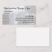 高級な美しいマッサージ及びスパ 名刺 (正面/裏面)