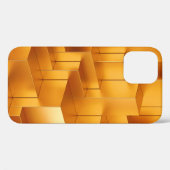 高級な金色の形状の幾何学的シームレスなパターン Case-Mate iPhoneケース (裏面 (横))