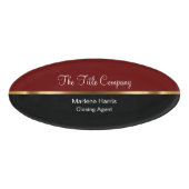 高級な閉会実在主財産 名札 (正面)