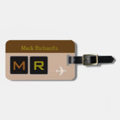 高級な飛行機旅行者 ラゲッジタグ (正面横)