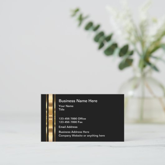 高級な高級名刺デザイン 名刺 (スタンド正面)