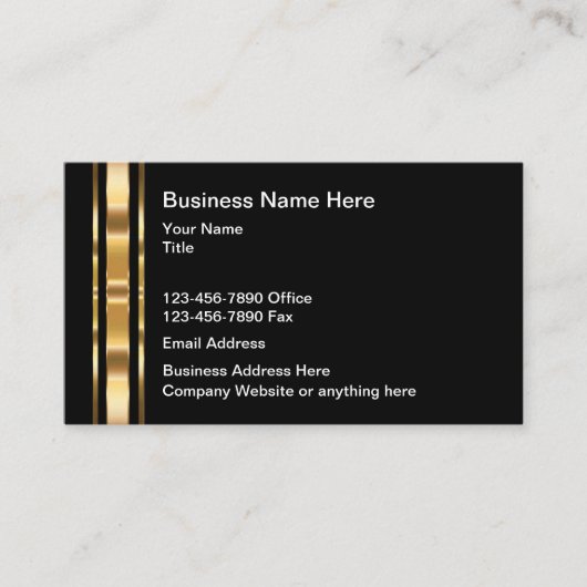 高級な高級名刺デザイン 名刺 (正面)