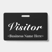 高級な「ビジター」バッジ バッジ (裏面)