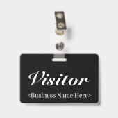 高級な「ビジター」バッジ バッジ (裏面 （クリップ付）)