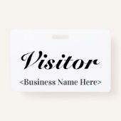 高級な「ビジター」バッジ バッジ (正面)