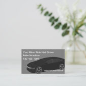 高級なUberドライバーが名刺を出す 名刺 (スタンド正面)