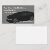 高級なUberドライバーが名刺を出す 名刺 (正面/裏面)