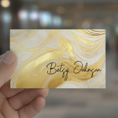 高級アイボリーとゴールドフォイルの名刺 名刺