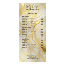 高級アイボリーと金ゴールド大理石ラックカードの価格表