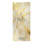 高級アイボリーと金ゴールド大理石ラックカードの価格表 ラックカード (裏面)