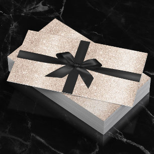 高級アイボリー金ゴールドグリッターサロンギフト券 割引カード