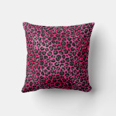 高級アニマルプリントヒョウ桃色クッション クッション (裏面)