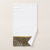 高級アニマルプリントホワイトバスルーム用タオルセット バスタオルセット (ハンドタオル)