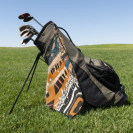 高級アフリカリブのカ伝統数々のカラー ゴルフタオル