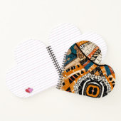 高級アフリカリブのカ伝統数々のカラー ノートブック (内部)