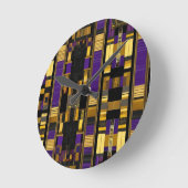 高級アフリカリブのカ伝統数々のカラー ラウンド壁時計 (傾斜)