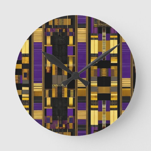 高級アフリカリブのカ伝統数々のカラー ラウンド壁時計 (正面)