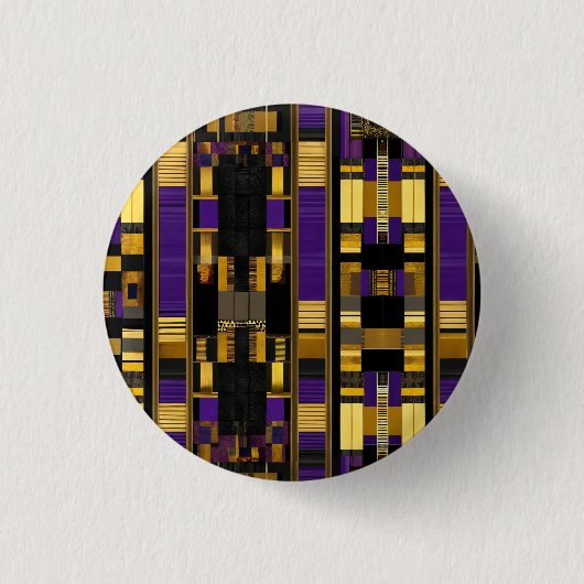 高級アフリカリブのカ伝統数々のカラー 缶バッジ (正面)