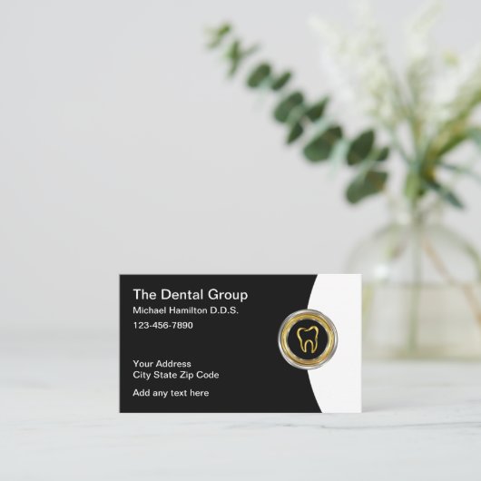 高級アポイントメント歯医用名刺 名刺 (スタンド正面)