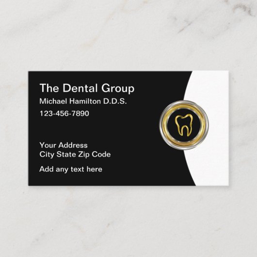 高級アポイントメント歯医用名刺 名刺 (正面)