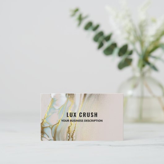 高級アルコールインクスキン気におよび美しい 名刺 (スタンド正面)