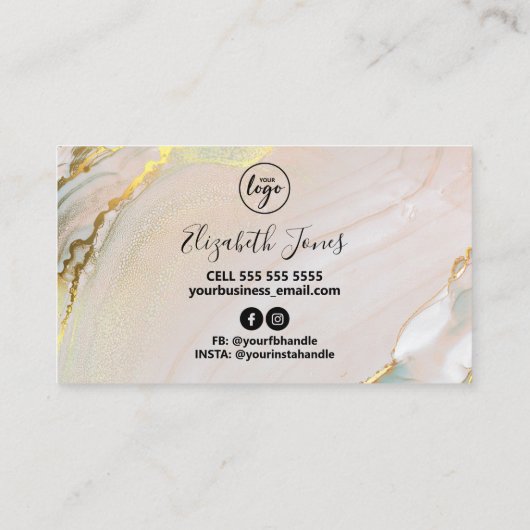 高級アルコールインクスキン気におよび美しい 名刺 (裏面)