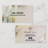 高級アルコールインクスキン気におよび美しい 名刺 (正面/裏面)