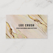 高級アルコールインクヘアスキン美しい 名刺 (正面)