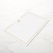 高級イニシャル個人文房具 箔招待状 (回転した状態)