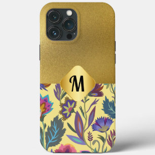 高級イニシャルl金ゴールドのマッチングビクトリアン iPhone 13 pro maxケース