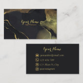 高級インクビジネスカード 名刺 (正面/裏面)