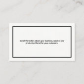 高級インテリア | 黒大理石 名刺 (裏面)