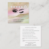 高級ウイエレガントクウィンクまぶしメイクアップ目アフターケアlo ロイヤリティカード (正面/裏面)
