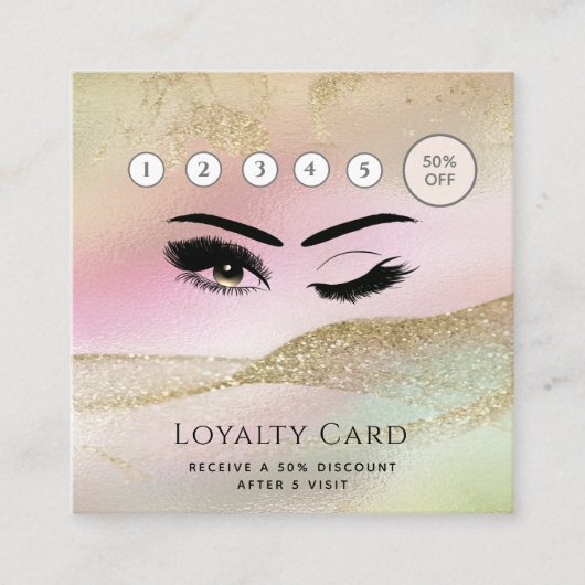 高級ウイエレガントクウィンクまぶしメイクアップ目アフターケアlo ロイヤリティカード (正面)