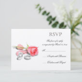 高級ウェディングRSVP 出欠カード (スタンド正面)