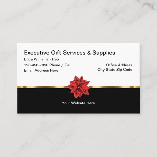 高級エグゼクティブギフトサービス名刺 名刺 (正面)