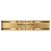 高級エグゼクティブギフトネームプレートモノグラム デスクネームプレート (正面)
