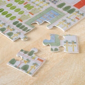 高級エジプトの高官の庭、から ジグソーパズル (側面)