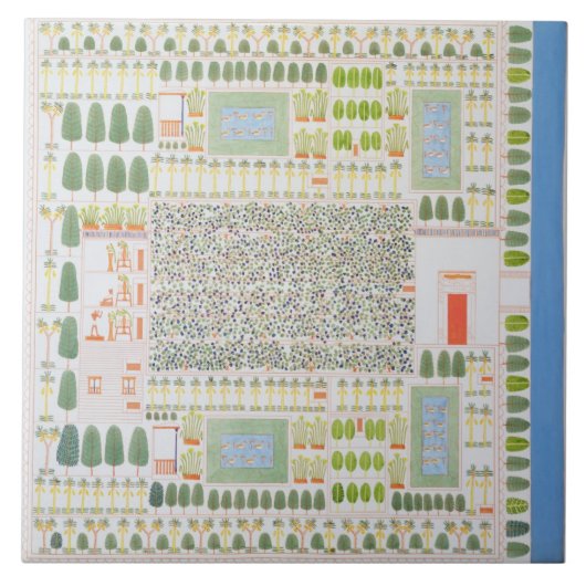 高級エジプトの高官の庭、から タイル (正面)