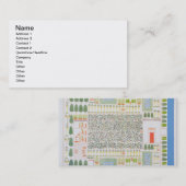 高級エジプトの高官の庭、から 名刺 (正面/裏面)