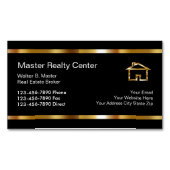 高級エス実在テートデザイン マグネット名刺 (正面)