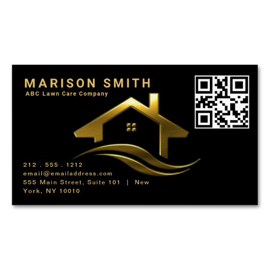 高級エテ実在スデザイン磁気 マグネット名刺 (正面)