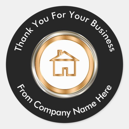 高級エテ実在ートありがとう ラウンドシール (正面)