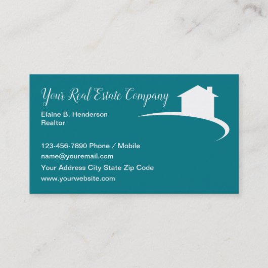 高級エテ実在ート不動産仲介業者名刺 名刺 (正面)