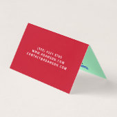 高級エテ実在ート（QRコード）ハウス不動産仲介業者折り畳み 名刺 (裏面)