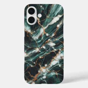 高級エメラルドグリーンマーブルiPhoneケース - エレガント iPhone 16 Plusケース